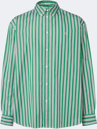Loewe Double L striped cotton poplin shirt