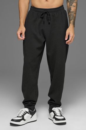 Alo | Waffle Lounge Jogger Pants in Black, Size: Medium