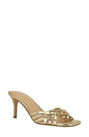 Calvin Klein Wendine Slide Sandal in Gold at Nordstrom, Size 9.5