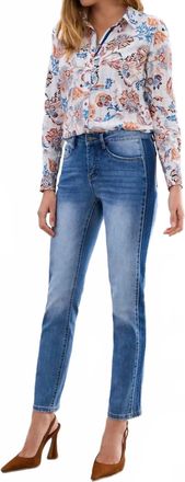 FDJ Olivia Pencil Leg Jean In Medium Wash