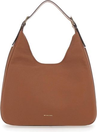 Michael Kors Nolita Large Hobo Schoudertas - Dames - Schoudertassen - Bruin - ONE Size - Leer - Tassen