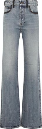 Miu Miu Straight Jeans, female, Gray, Size: W26 Light Blue Cotton Jeans