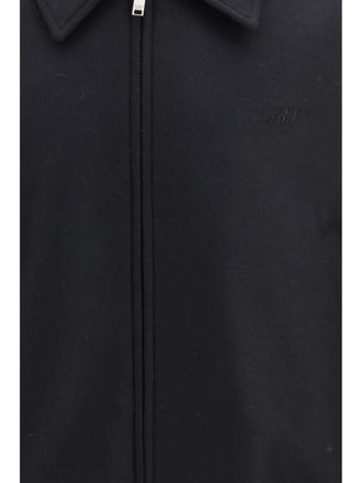 Bottega Veneta Wool and Leather Colorblock Jacket - Black