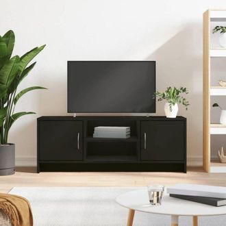 vidaXL Vidaxl - Mobile Porta tv Nero 102x30x37,5 cm in Legno Multistrato
