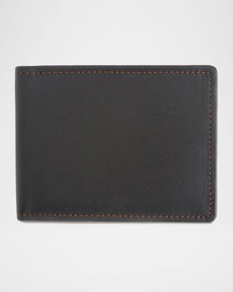 Royce Leather RFID Blocking Bifold Wallet, Personalized