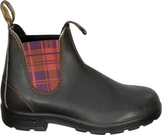 Blundstone Beatle Beatles 2100 Burgundy Tartan Brown Boots - Dames - Enkellaarsjes - Zwart - 37 1/2 EU - Schoenen
