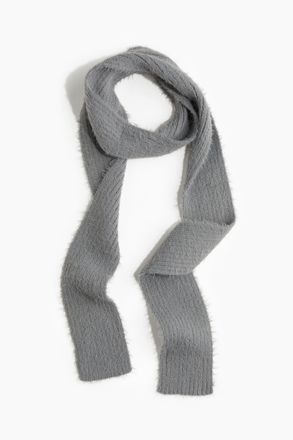 H&M Flauschiger Strickschal - Grau