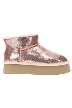 Corkys Footwear Womens Room Service Sequin Bootie In Blush