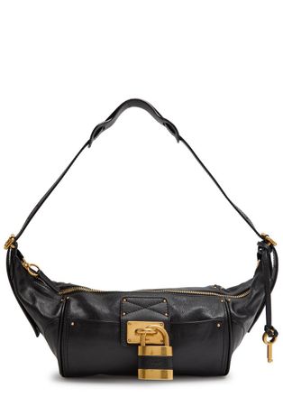 Chlo&eacute; Paddington East-west Grained Leather Shoulder bag - Black - One Size