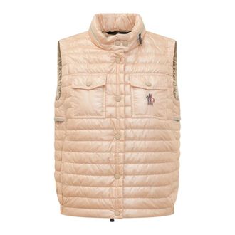 Moncler Vests, female, Pink, Size: XS Gumiane Hooded Down Vest