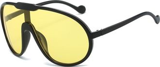 Generic Large Frame Men Outdoor Sunglasses Vacation Women Sports(Yellow)