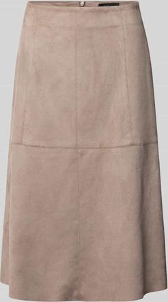 s.Oliver Black Label A-Shape Rock aus Wildlederimitat in Sand, Größe 38