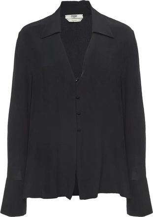 Fendi Camicia in seta - Nero