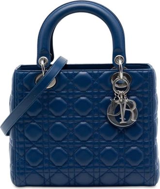 Dior Pre-owned Dior Medium Lambskin Cannage Lady Ladies 4WE3KA47N3A3BCHS