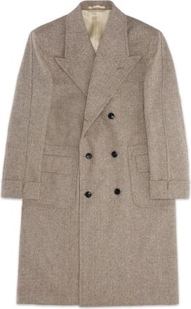 Fortela Double Breasted Bogart Coat in Beige at Nordstrom, Size 52 Eu