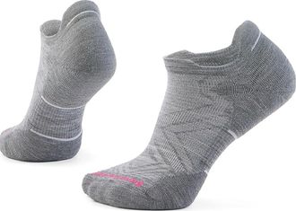 Smartwool Womens Performance Run Targeted Cushion Low Ankle Socks Gray M