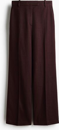 H&M Elegante Hose aus Leinenmix - Brown