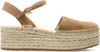 Gianvito Rossi Su&egrave;de Platform Schoenen - Dames - Sleehakken - Bruin - 41 EU - Su&egrave;de - Schoenen