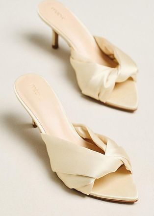 Maeve Satin Mule Heels