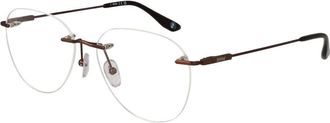 BMW Bmw, Accessoires, Heren, Wit, ONE Size, Bronzen Heren Optische Monturen Panto Stijl