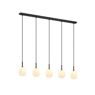 Lindby L&aacute;mpara Colgante etiena En Negro De Vidrio - Lindby