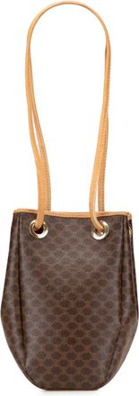 Celine Borsa a secchiello in tela cerata Macadam 1990-2010 - Marrone