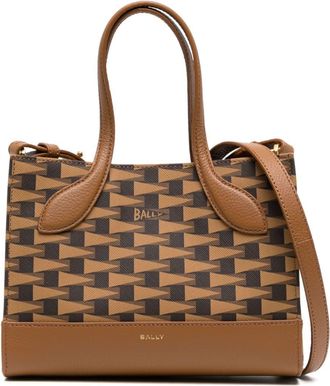 Bally mini Keep On monogram tote bag - women - Leather/Polyurethane - OS - Brown