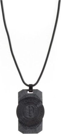 Police Ketting Mannen Zwart Roestvrij Staal Noto Pj. 26567Psb/02 - Heren - Kettingen - Zwart - ONE Size - Accessoires
