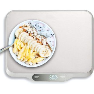 OEM B&aacute;scula De Cocina Para Alimentos, Plateada, 310 X 256 X 25 Mm