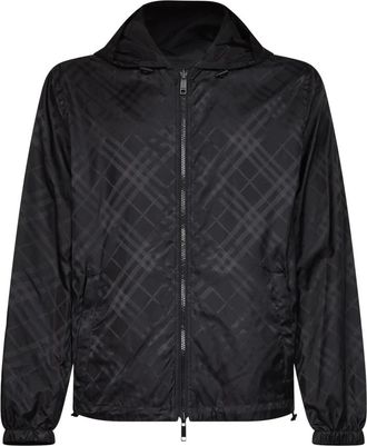 Burberry Chaqueta Reversible con Capucha Newport Check - Jackets - Hombre - Negro - 2XL