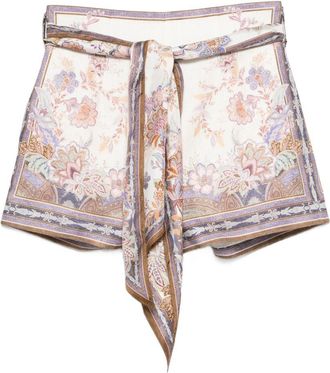 Zimmermann Luna bedruckte Shorts