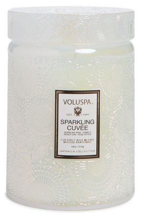 Voluspa Sparkling Cuv&eacute;e Large Jar Candle in Sparkling Cuvee at Nordstrom