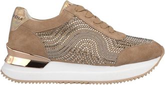 Alma En Pena Sneaker met strass-print - Dames - Sneakers - Bruin - 36 EU - Schoenen