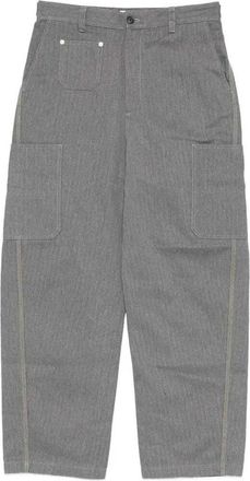 Givenchy Front Couture Seams Denim Broeken - Heren - Wijde Broeken - Grijs - W30 - Denim - Broeken