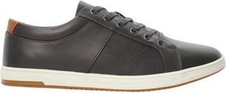 Dune London Heren Trez Canvas Laaggesneden Platte Schoenen (Grijs)