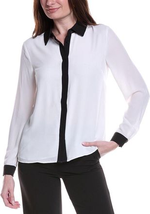 T Tahari Solid Blouse
