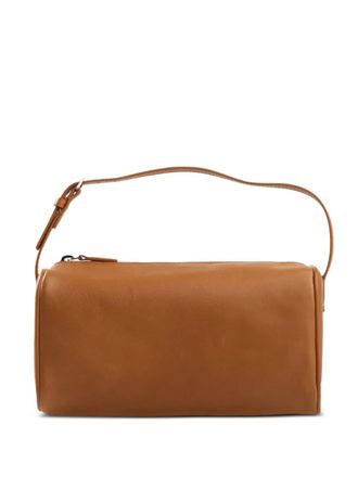 The Row leather clutch bag - Marrone