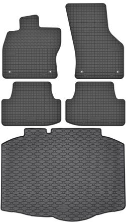 OEM Juego De Alfombrillas De Goma Para Coche Y Alfombrilla Para Maletero Del Seat Ibiza V Hatchback De 2017