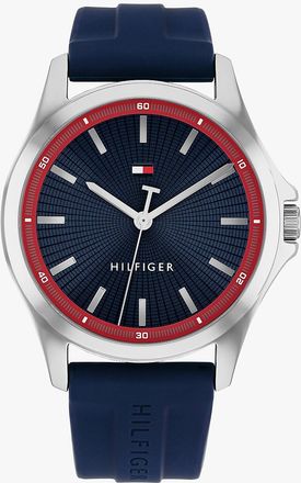 Tommy Hilfiger Mens 43MM Silicone Strap Sport Watch - Navy