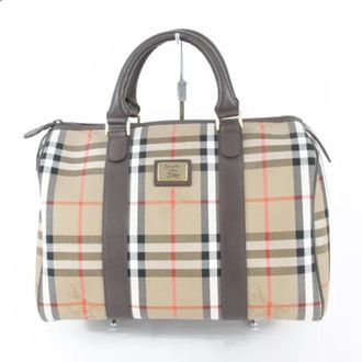 Burberry Pre-owned Weekend Bags, female, Brown, Size: ONE SIZE Pre-owned Fabric handbags