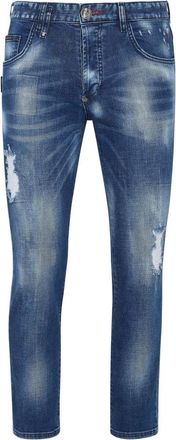 Philipp Plein Jeans Skinny Fit - Heren - Slim Fit Jeans - Blauw - W29 - Jeans