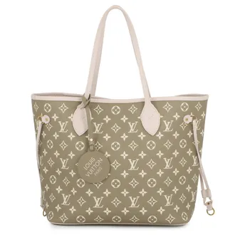 Louis Vuitton Beige Khaki Monogram Empreinte Handbag Shoulder Bag Tote Bag (Pre-Owned)