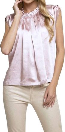 Eva Franco Annik Satin Blouse In Rosewater