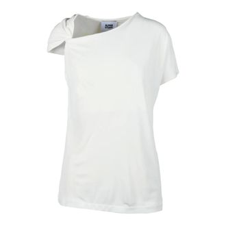 Alpha Studio Tops, Dames, Wit, L, Viscose Mouwloze Top