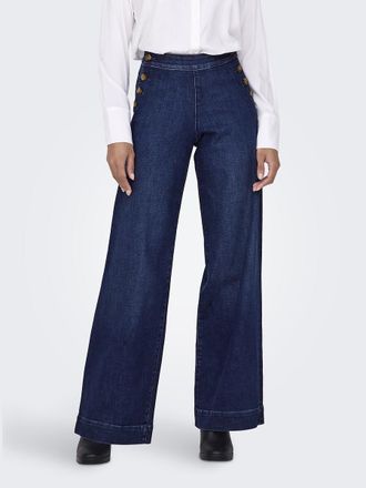 Only Wijde jeans met hoge taille