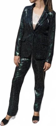 Berek Glamour Cigarette Pants In Emerald Green