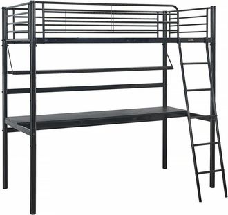 Habitat et Jardin Habitat Et Jardin - Letto a soppalco Alona - 90 x 190 cm - Nero