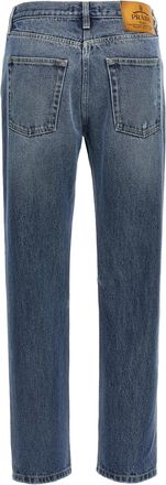 Prada Womens Blue Cotton Straight-Leg Jeans Clothing