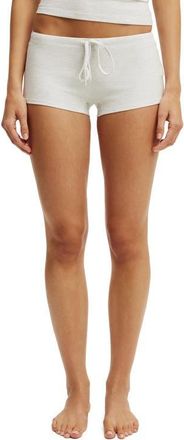 Cotton On Womens Dreamy Soft Tie Micro Short in Light Grey Marle at Nordstrom, Size Medium