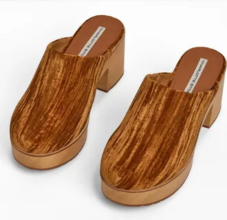 Charlotte Stone Curran Platform Clog in Toffee at Nordstrom, Size 13